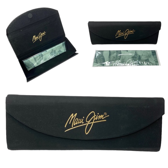 Maui Jim Accessories Maui Jim Matte Black Gold Trifold Sunglasses